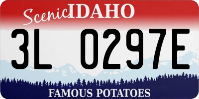 ID license plate 3L0297E