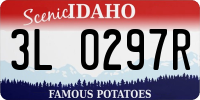 ID license plate 3L0297R