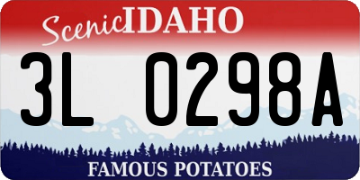 ID license plate 3L0298A