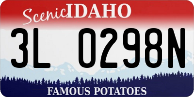 ID license plate 3L0298N