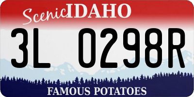 ID license plate 3L0298R