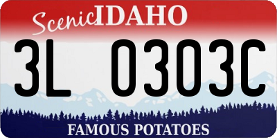 ID license plate 3L0303C