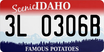 ID license plate 3L0306B