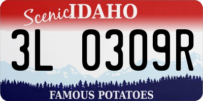 ID license plate 3L0309R