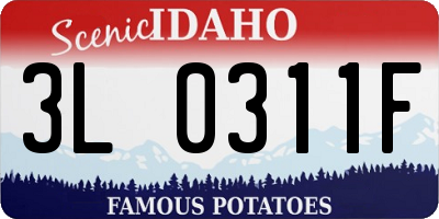 ID license plate 3L0311F