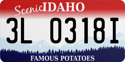 ID license plate 3L0318I