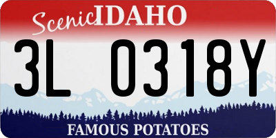 ID license plate 3L0318Y