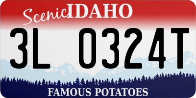 ID license plate 3L0324T