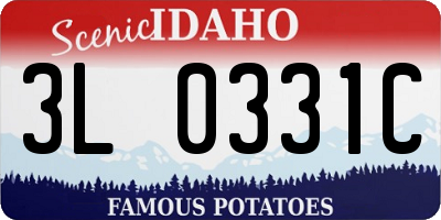 ID license plate 3L0331C