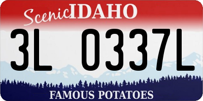 ID license plate 3L0337L