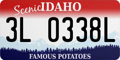 ID license plate 3L0338L