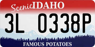 ID license plate 3L0338P