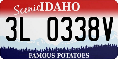ID license plate 3L0338V