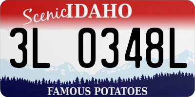 ID license plate 3L0348L
