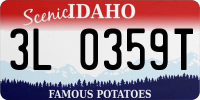 ID license plate 3L0359T