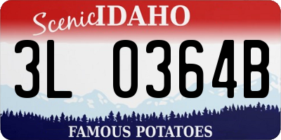 ID license plate 3L0364B