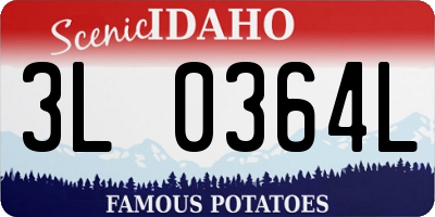 ID license plate 3L0364L