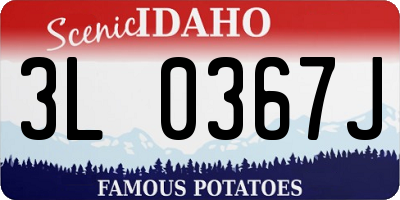 ID license plate 3L0367J