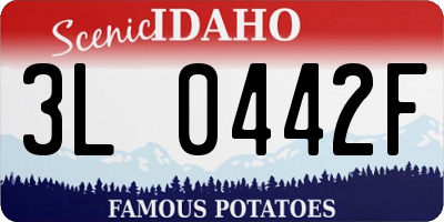ID license plate 3L0442F