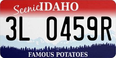 ID license plate 3L0459R