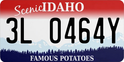 ID license plate 3L0464Y