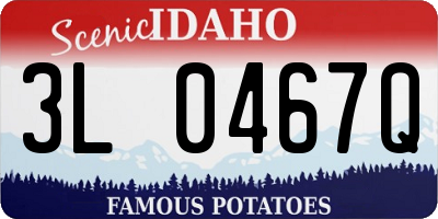 ID license plate 3L0467Q