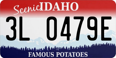 ID license plate 3L0479E