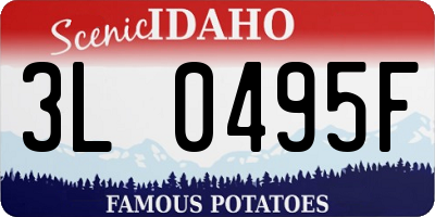 ID license plate 3L0495F