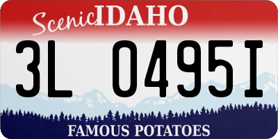 ID license plate 3L0495I