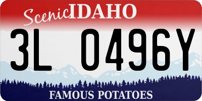 ID license plate 3L0496Y