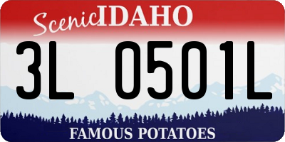 ID license plate 3L0501L