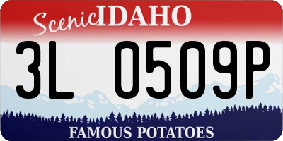 ID license plate 3L0509P