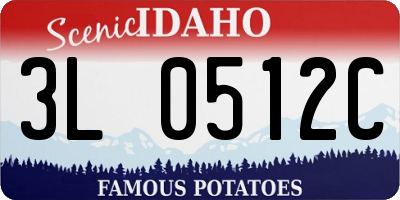 ID license plate 3L0512C