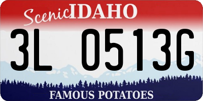 ID license plate 3L0513G