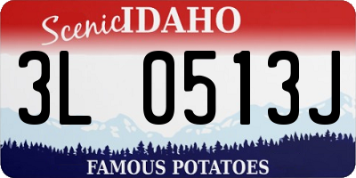 ID license plate 3L0513J