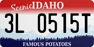 ID license plate 3L0515T