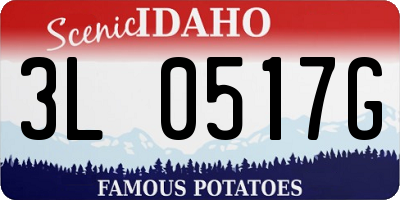 ID license plate 3L0517G
