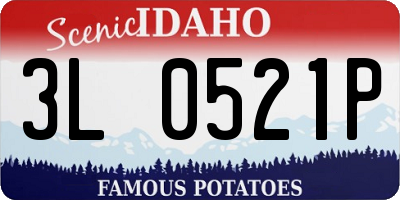 ID license plate 3L0521P