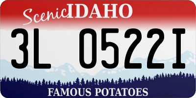 ID license plate 3L0522I