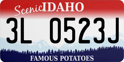 ID license plate 3L0523J