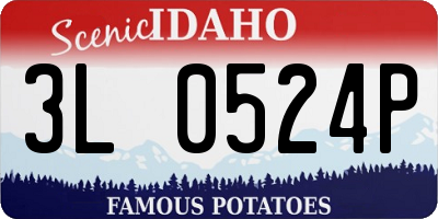 ID license plate 3L0524P