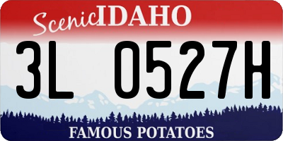 ID license plate 3L0527H