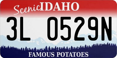 ID license plate 3L0529N