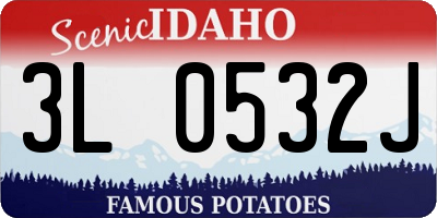 ID license plate 3L0532J