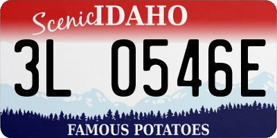 ID license plate 3L0546E