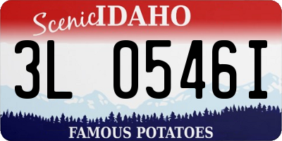 ID license plate 3L0546I