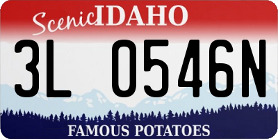 ID license plate 3L0546N