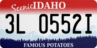 ID license plate 3L0552I