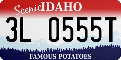ID license plate 3L0555T