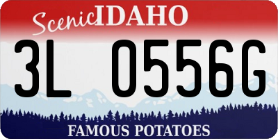 ID license plate 3L0556G
